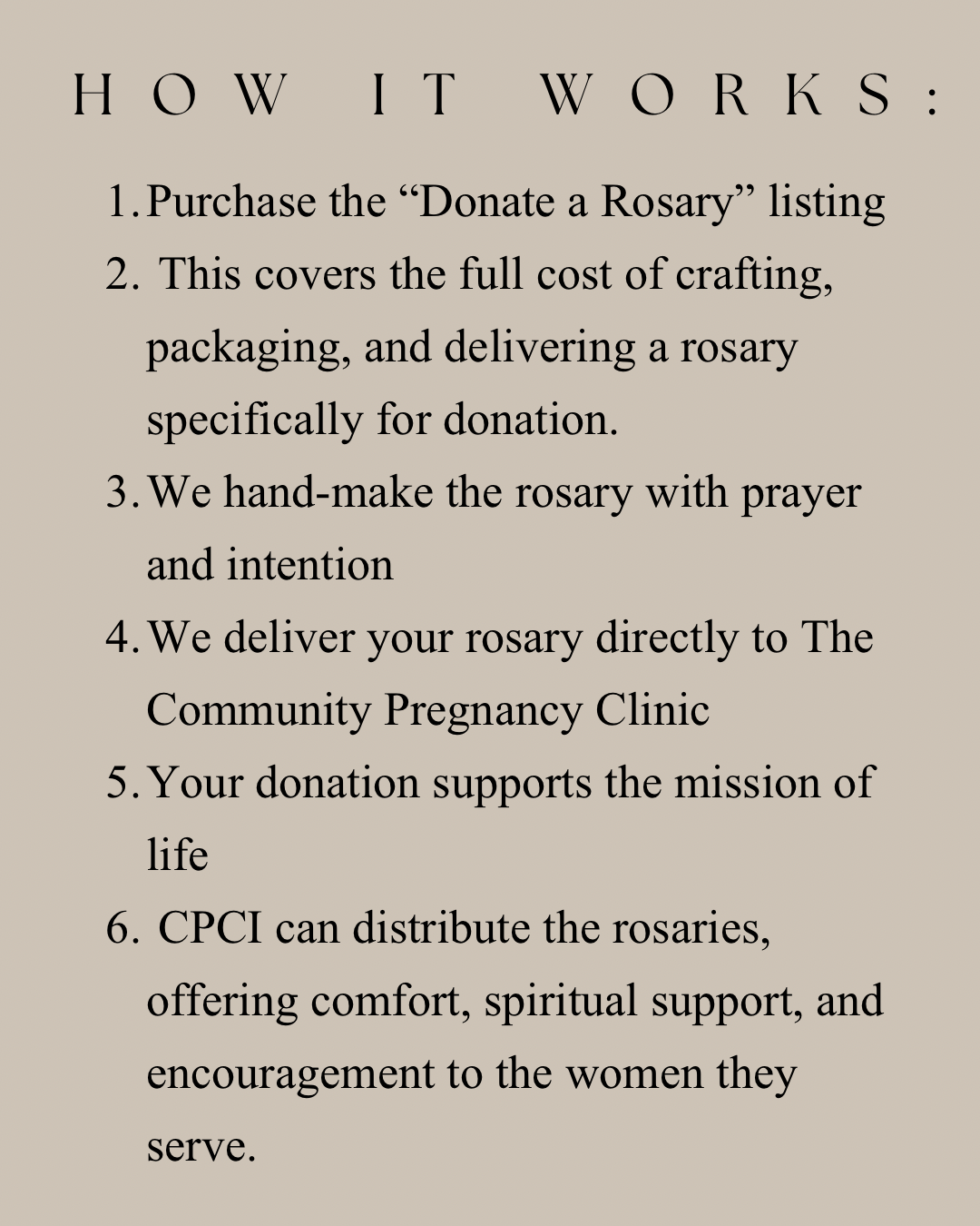 Donate a Rosary to CPCI